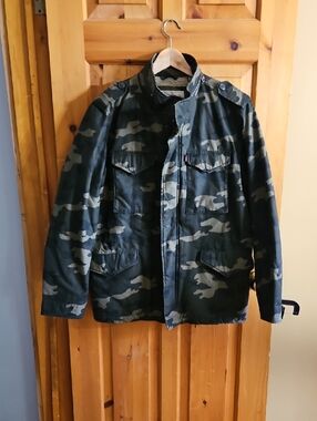 Levi's Green Camouflage Military Field Jacket